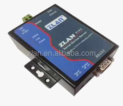 Zlan5142 Rs232 Rs485 To Ethernet Converter Iot Modbus Rtu To Tcp 
