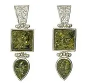 ER75 7.10 gram Gemstone Silver Jewelry Earrings