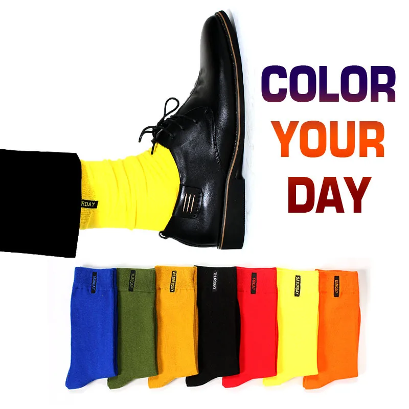 

colorful weekly mens dress socks, N/a