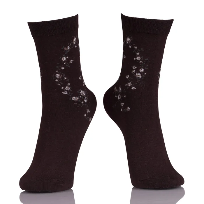 Ladies Black Ankle Boot Dress Socks