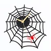 Fashion Creative Spider Wall Clock Design Novel Spider Web Clock Frameless Wall Clock