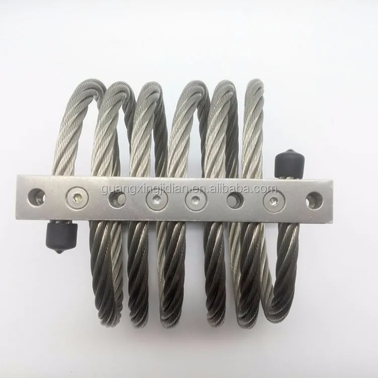 Shock Loading Stainless Steel Cable Compact Wire Rope Isolator 33kv