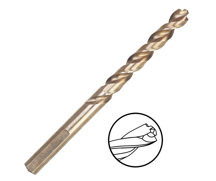 Fully Ground Three Flats Shank M35 Cobalt Hss Pilot Point Drill Bit For