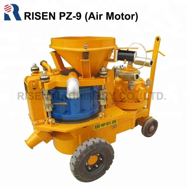 
CE Safety standard, RISEN PZ Series dry & damp mix shotcrete machine with good price and high quality 