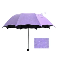 

Water Bloom Flower Sunshade Umbrella Beautiful Magic Rain Umbrella