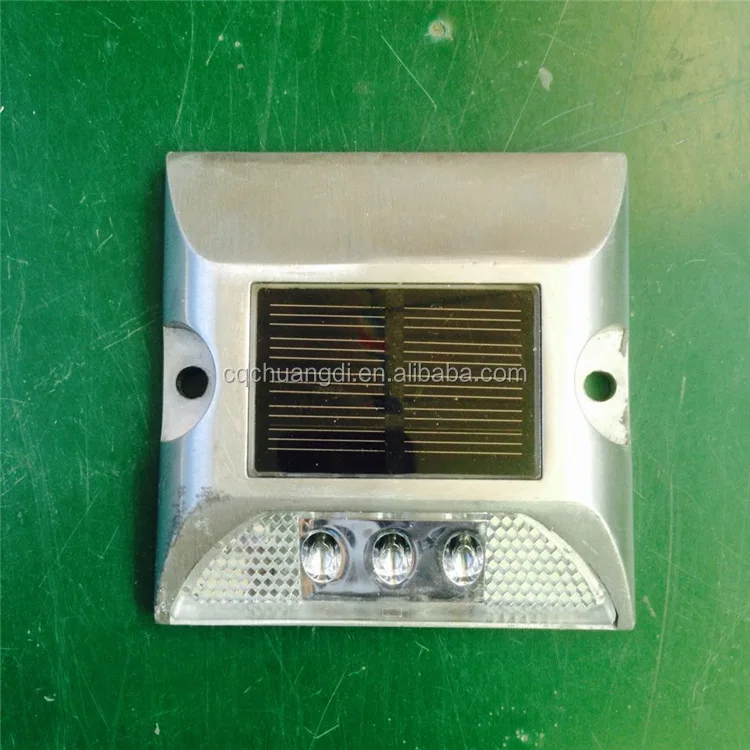 
Single-sided solar road stud aluminum alloy led spike light square road warning light 