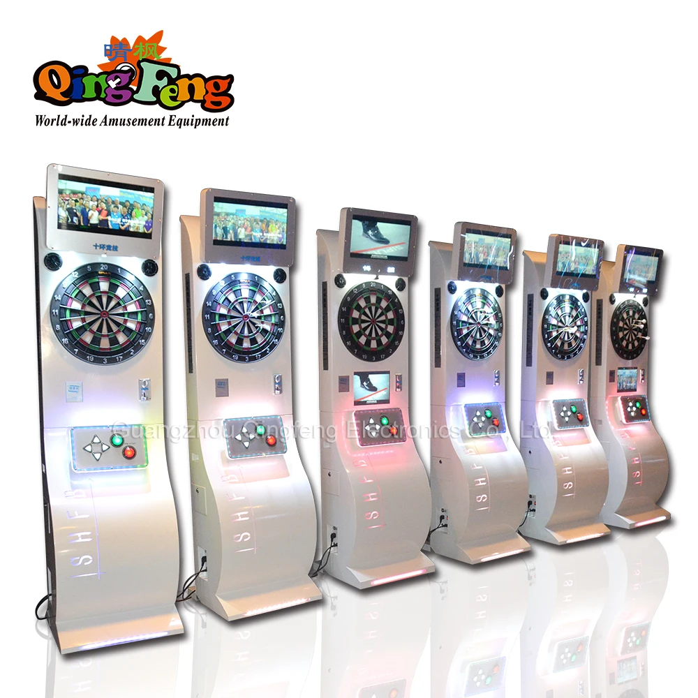 Qingfeng 2018 newest design indoor  Coin Operated Electronic  Dart Game Machine Arcade  Dart Machine