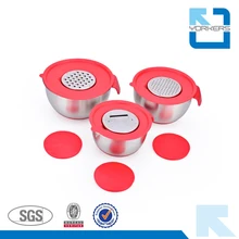 1.5/2/2.5/3.5/4.5L Stainless steel mixing bowl set & salad bowl