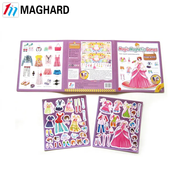 Magnet Book Dress Up Dolls Magnetic Toy - Buy Magnetic Toy,Magnet Book ...