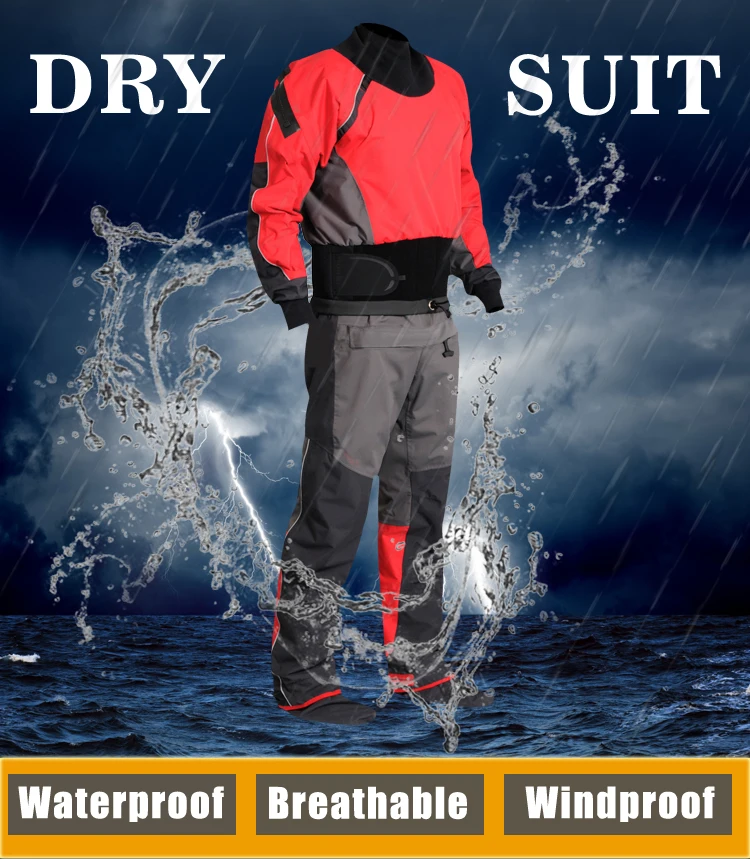 Mens Canoe Kayak Surf Drysuit Comfort And Durability Protects Against