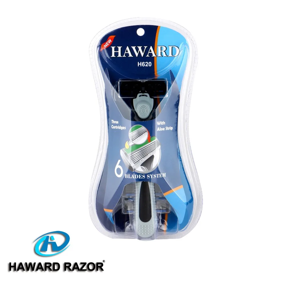 

Haward wholesale Six blade Stainless Steel system shaving razor, N/a