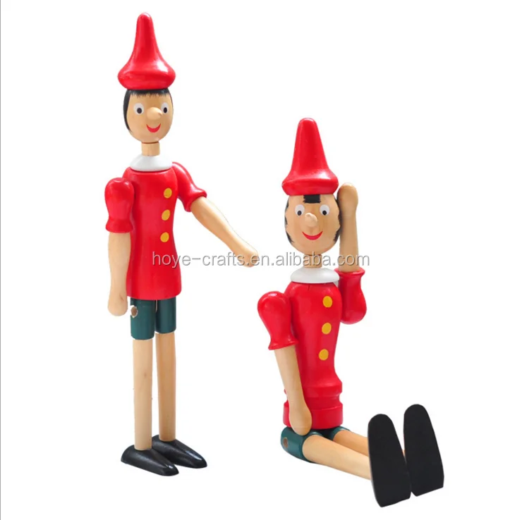 christmas gifts classic childrens toys wooden pinocchio figure doll classic christmas toys