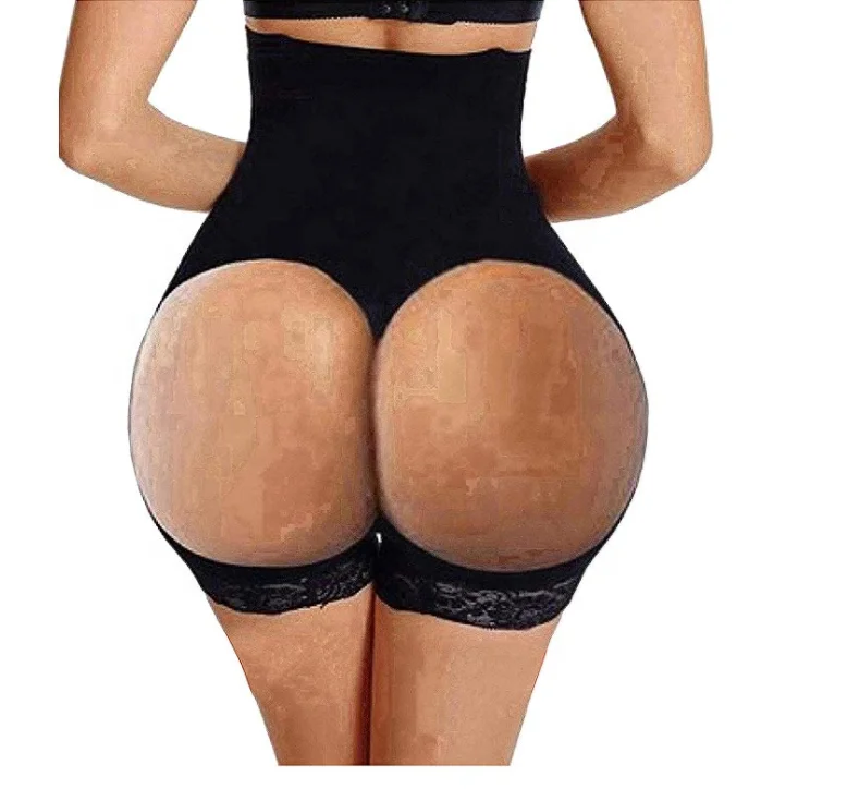 

Incredible Women Hourglass Figure Fitness Hip Trainer High Waisted Tummy Control Body Slimmer Scrunch Butt Lifter Leggings, Black;beige