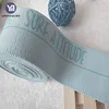 Unlimited length 40mm customized logo printed patterned woven soft nylon fabric lycra jacquard elastic webbing