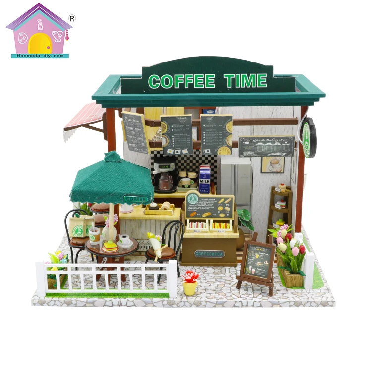 diy miniature coffee shop