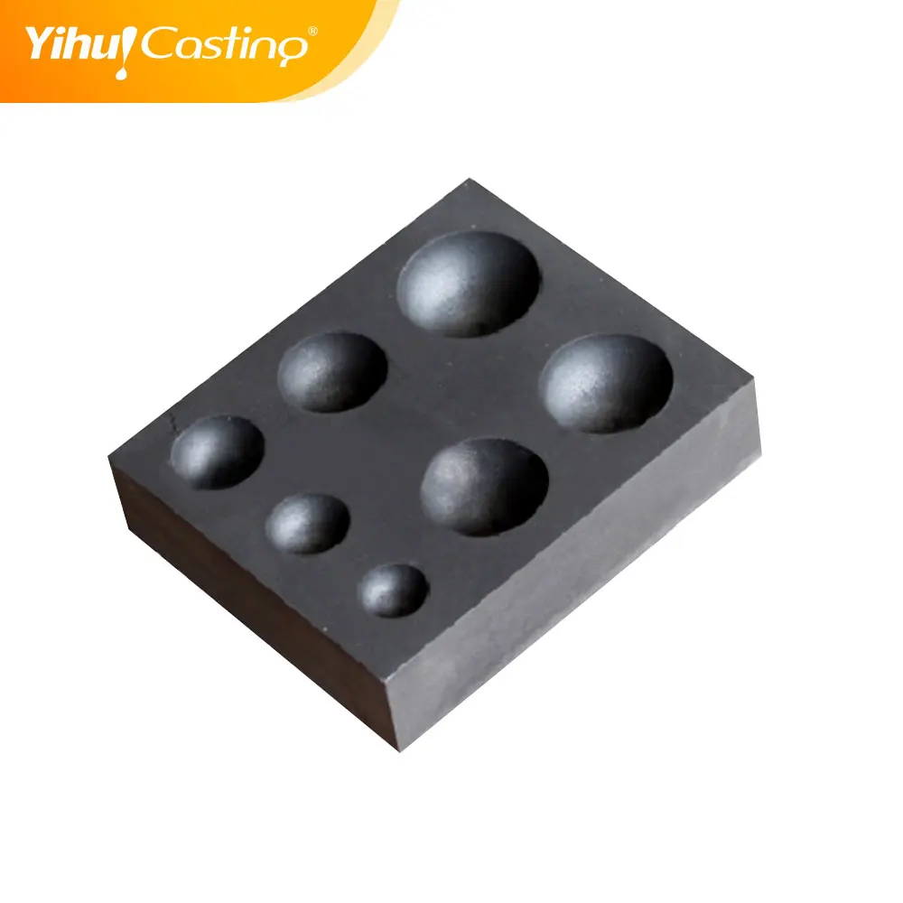 High Purity Refining Graphite Casting Melting Ingot Mold for Gold Silver Metal