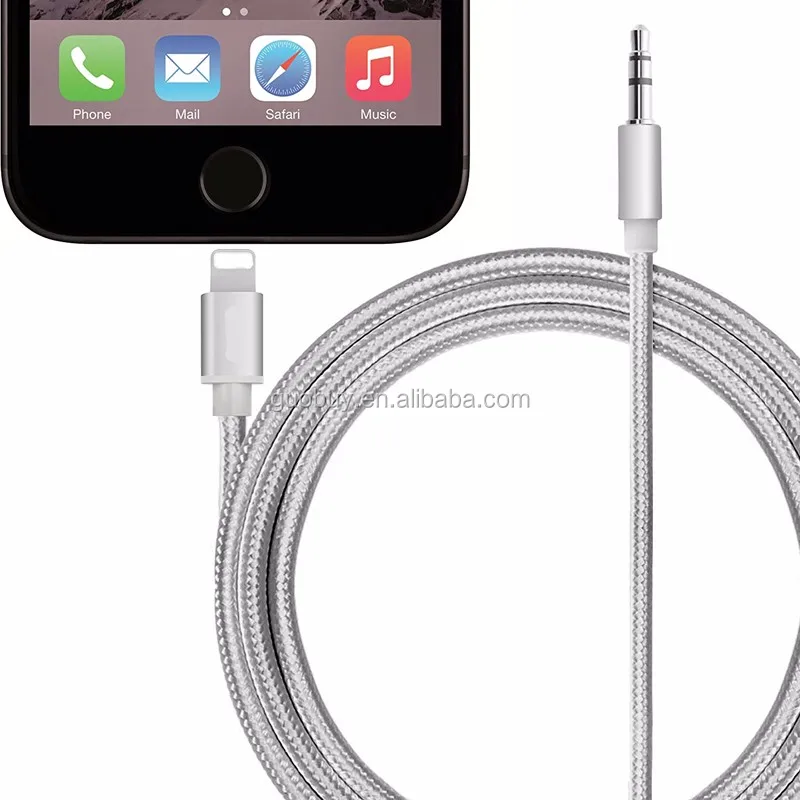 

Aluminium 8Pin to 3.5mm Male Aux Audio Cable, 8pin to 3.5mm Headphone Jack Adapter Converter Cable for iphone 7/ 7plus, N/a