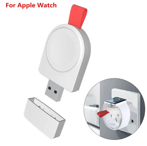 

Online Shopping USA Portable A3 Wireless Charger For Apple Watch Magnetic 2W Fast Wireless Charging USB Charger, White