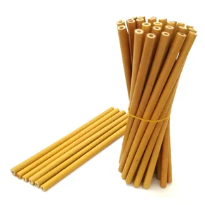 Image of Hot sale organic Eco Reusable bamboo straws drinking with customized logo