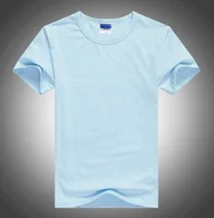 

Custom O-Neck Short Sleeves Bamboo or Recycled polyester staple fiber RPET blank t-shirt