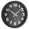 black Fashion wall clock radio controlled
