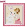 NKF Intimate Partner dmc threads cross stitch clock kits