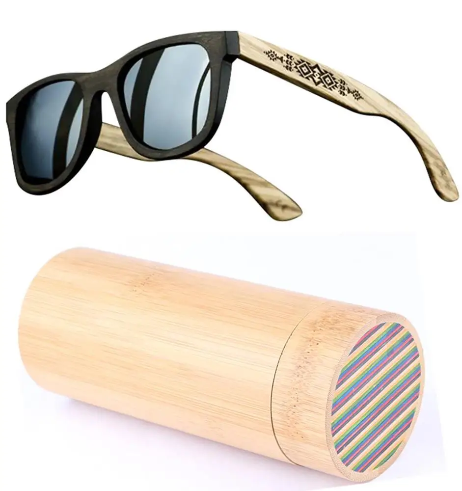

WOODIES Bamboo Hinge Wood Sunglasses with Mirror Lens for wholesale