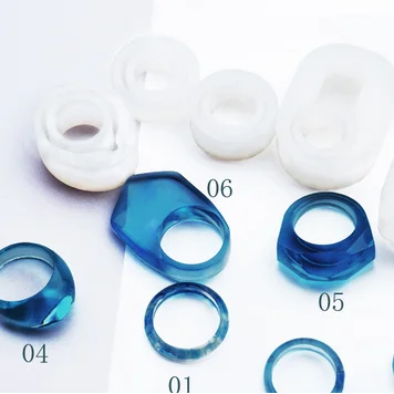 

WIIPU Making Ring Jewelry Equipments DIY Tool Mould Silicone Jewelry Making Hole, Clear