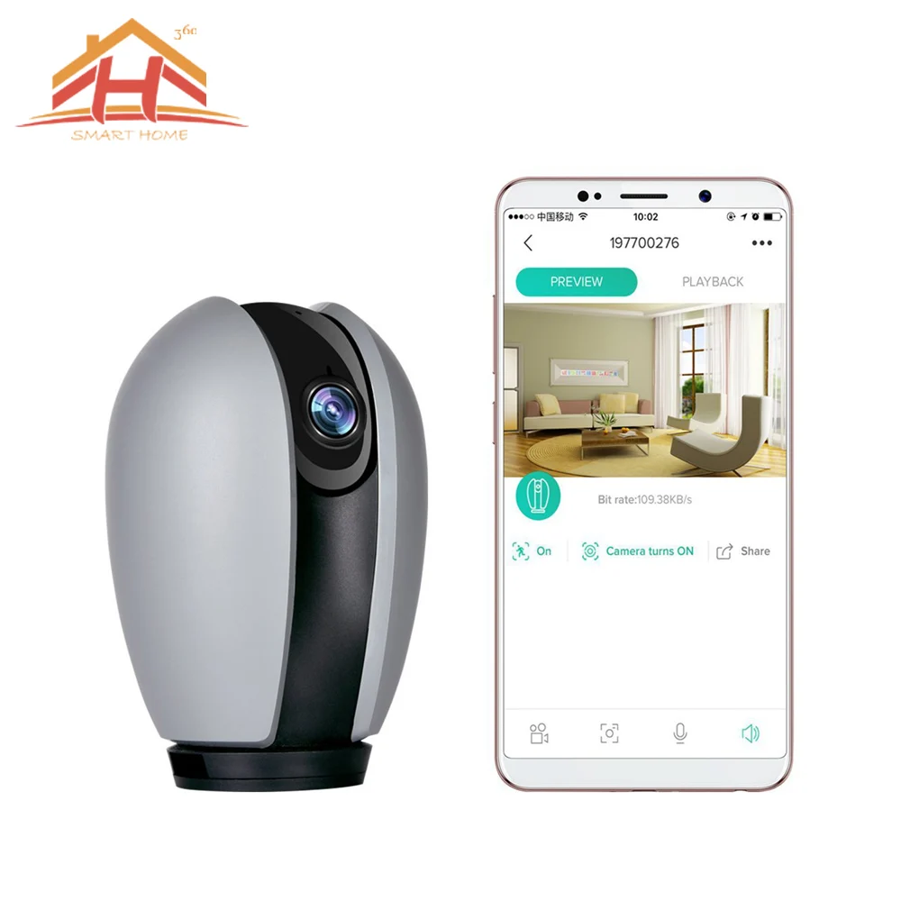 1080P Clear Image 360 Degree WiFi Mini PTZ Camera with APP