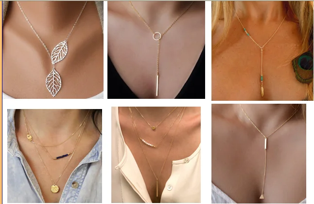 Fashion Gold Star Necklace Wholesale NSYG-0213