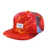 Custom embroidery woven label flat brim 6 panel Plain Tie Dyed Blank Snapback Cap/hat
