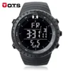 OTS Sports Watches 50M Waterproof Large Dial Clock LED Hours Outdoor Military Luminous Wristwatch