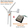800W AC 24V or 48V three phase 3 blades wind turbine generator with Wind Controller