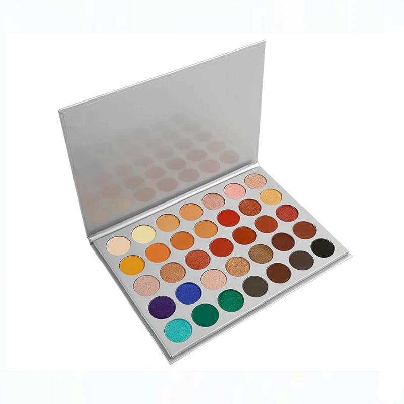 

High quality 35 Color makeup eyeshadow palette, private label cosmetic with low MOQ