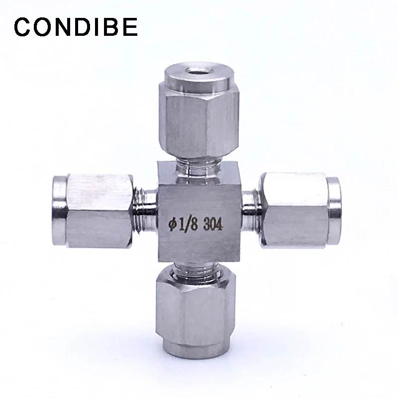 Condibe Ss 316 Swagelok 90 Degree Double Ferrule Instrument Tubing Union Elbow Connector Fitting