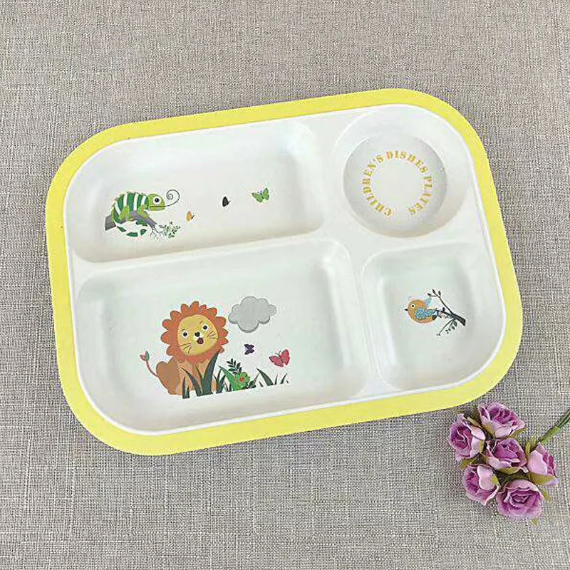Ecofriendly Divided Bamboo Fiber Plate For Kids Buy Bamboo Plate For