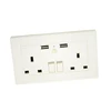 big sale CE ROHS Certified 2 Way Wall outlet BS1363 UK wall socket with usb port