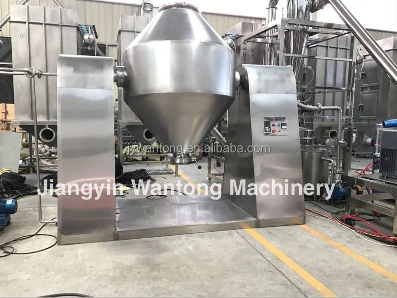 W Mhjw V 3d Industrial Stainless Steel Drum Dry Food Powder Flour Cone