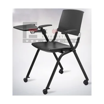 Modern Plastic Training Chair Student Chair With Writing Pad Used