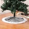 New Style Christmas Tree Skirt Gray Lint Cloth Mat Decoration