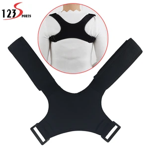 2019 Hot Sale Custom Logo Adjustable Back Brace Corrector Shoulder Support Posture Correction Belt  for women and men