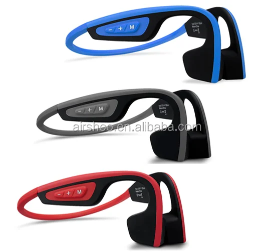 

3colors S.Wear LF-19 Waterproof Stereo Neck-strap wireless Bone Conduction Earphone Headphone, Black;blue;red