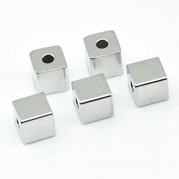 

S1102 3x3 4x4 5x5 6x6 Jewelry findings stainless steel square box cube beads for jewellery making