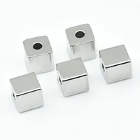 

S1102 3x3 4x4 5x5 6x6 Jewelry findings stainless steel square box cube beads for jewellery making