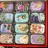 Collectables portable square tin box,colourful soap box