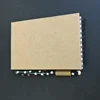 kraft paper cover wire-o binding A5 size notebook with pen custom printing