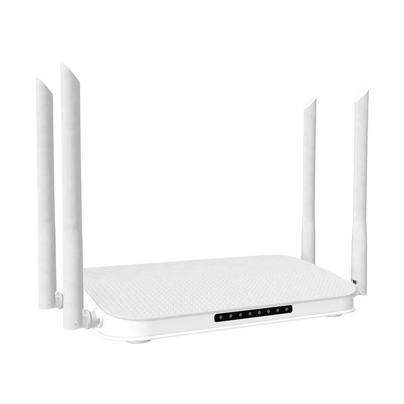 

1000mbps ports AC1200 wireless 2.4 &5.8 ghz mobile vpn router, White