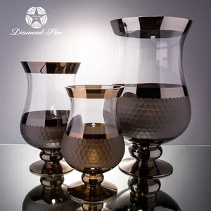 Image of modern black wedding centerpieces different types tall rectangular large glass vase