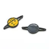 Fashion Planet design alloy DIY jewelry accessories yellow color enamel accessories size 16.5*7.5mm
