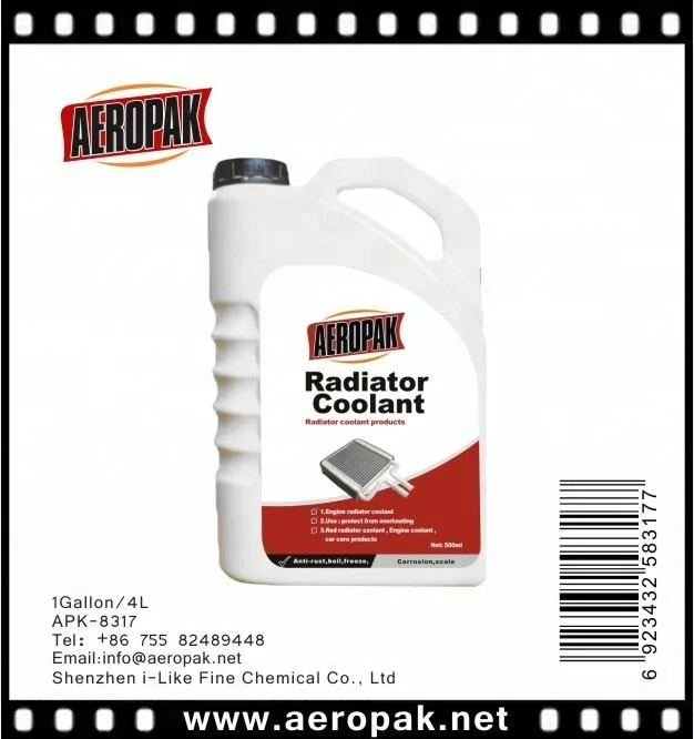 AEROPAK anti-corrosion radiator coolant and radiator fluid for car care